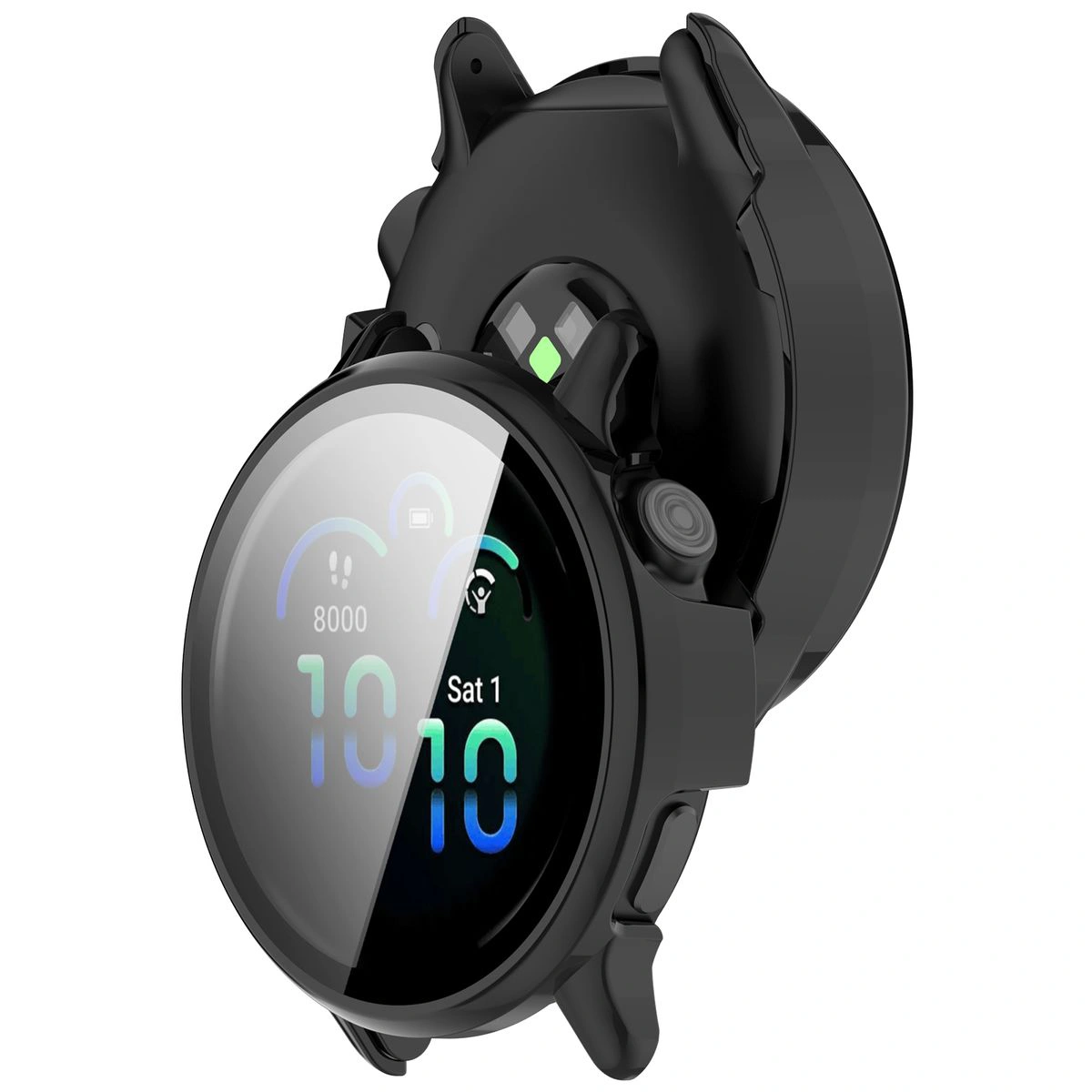 Etui z wbudowanym szkłem Bizon Case Watch Adamo do Garmin Vivoactive 6